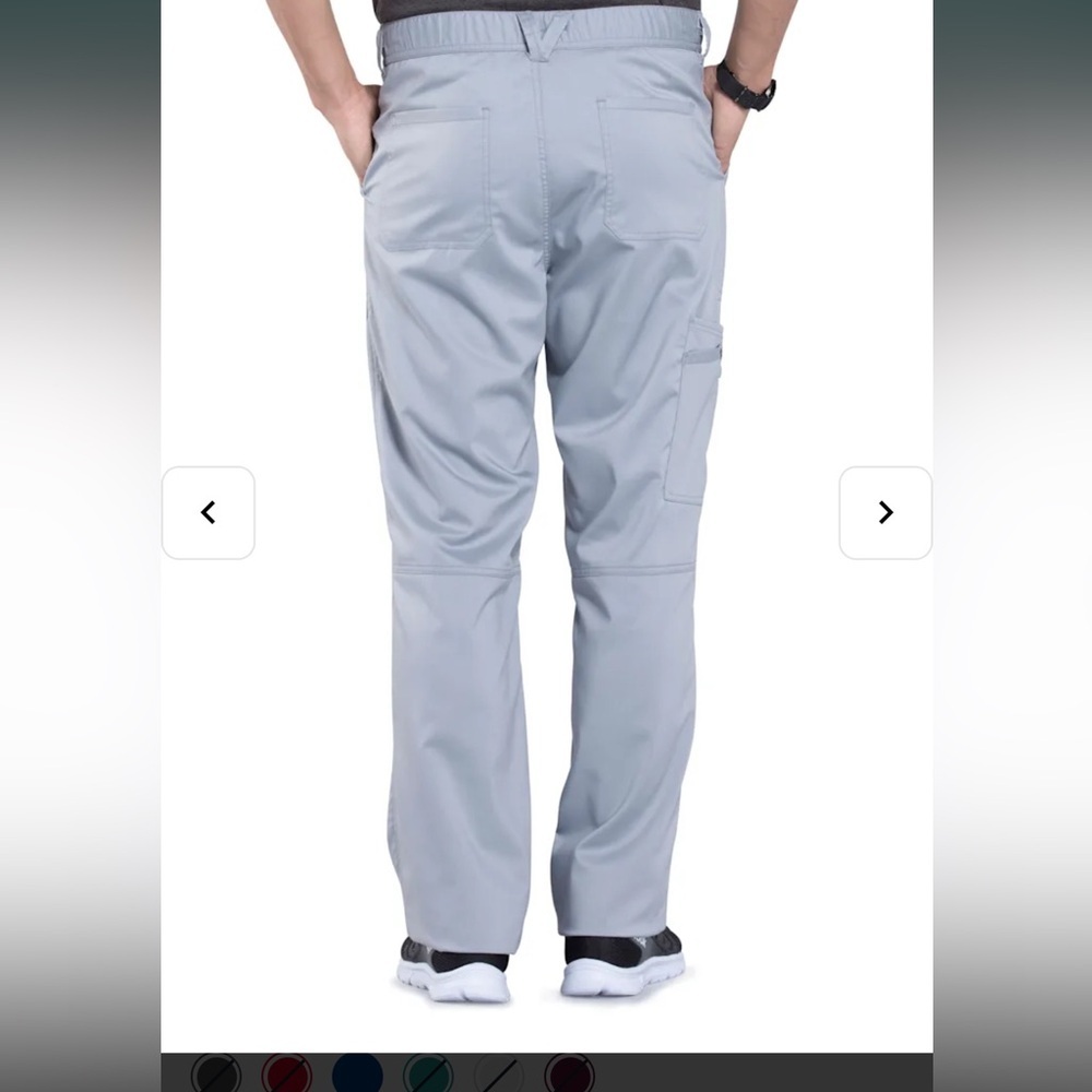 Cherokee Men’s Drawstring Cargo  Pants Caribbean Blue - Picture 2 of 11